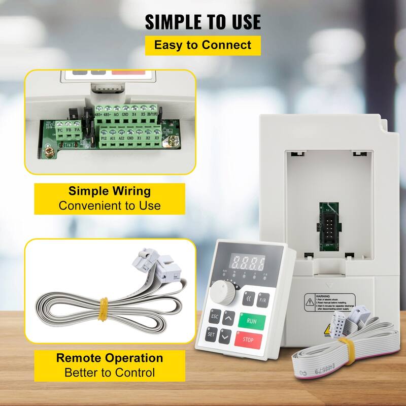 UIMOSO Variable Frequency Drive, AC 220V Input 3KW Variable Frequency CNC Drive Inverter Converter, VFD 4HP 1 or 3 Phase Input