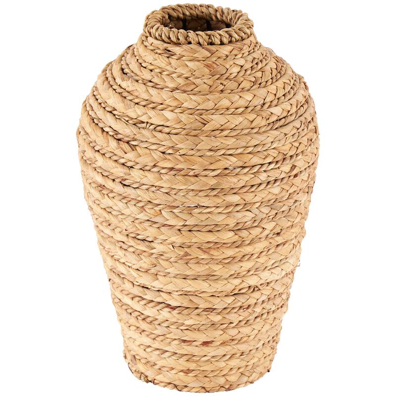 Brown Seagrass Handmade Braided Vase