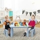 preview thumbnail 25 of 38, Gymax Kids Table & 2 Chairs Set Toddler Activity Play Dining Study - See Details