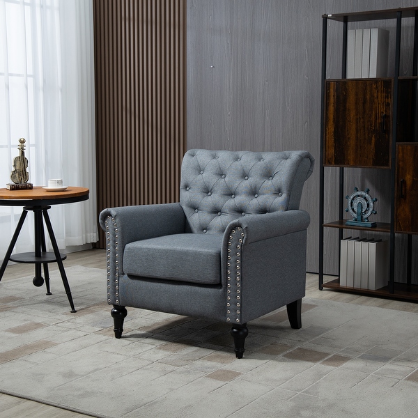 Accent chair with nailhead trim store