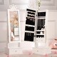 preview thumbnail 8 of 14, GIMMYFIVE Kids Jewelry Armoire, Child Jewelry Cabinet with Led Light White