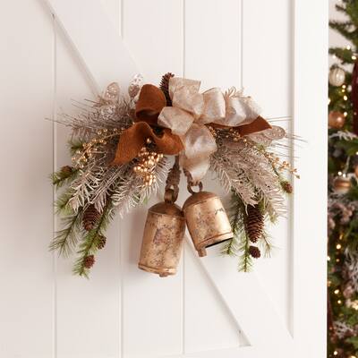 Metal Bell Christmas Ornaments - 5.5" - 2ct