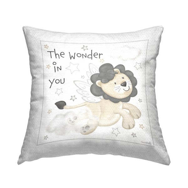 slide 2 of 7, Stupell The Wonder In You Phrase Printed Outdoor Throw Pillow Design by Victoria Hutto