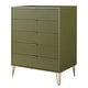 preview thumbnail 26 of 68, Manhattan Comfort Dumbo Modern 5-Drawer Tall Dresser.
