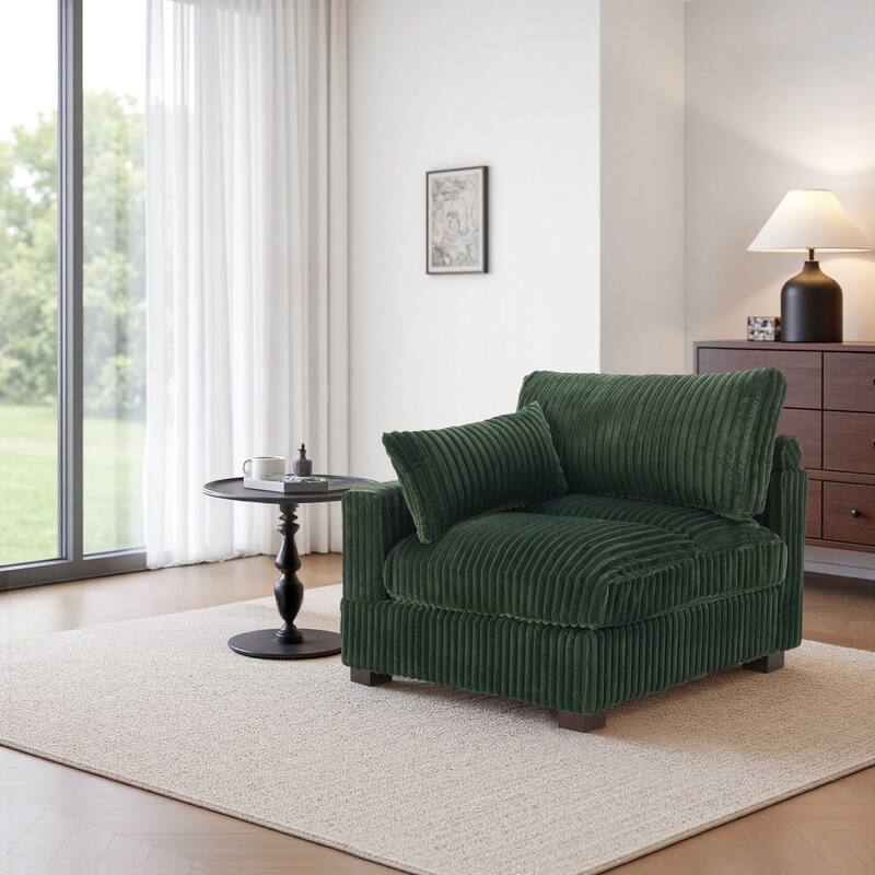 Cotton Flannel corner Sofa Armless Modular Sectional Sofa Seamless Combination