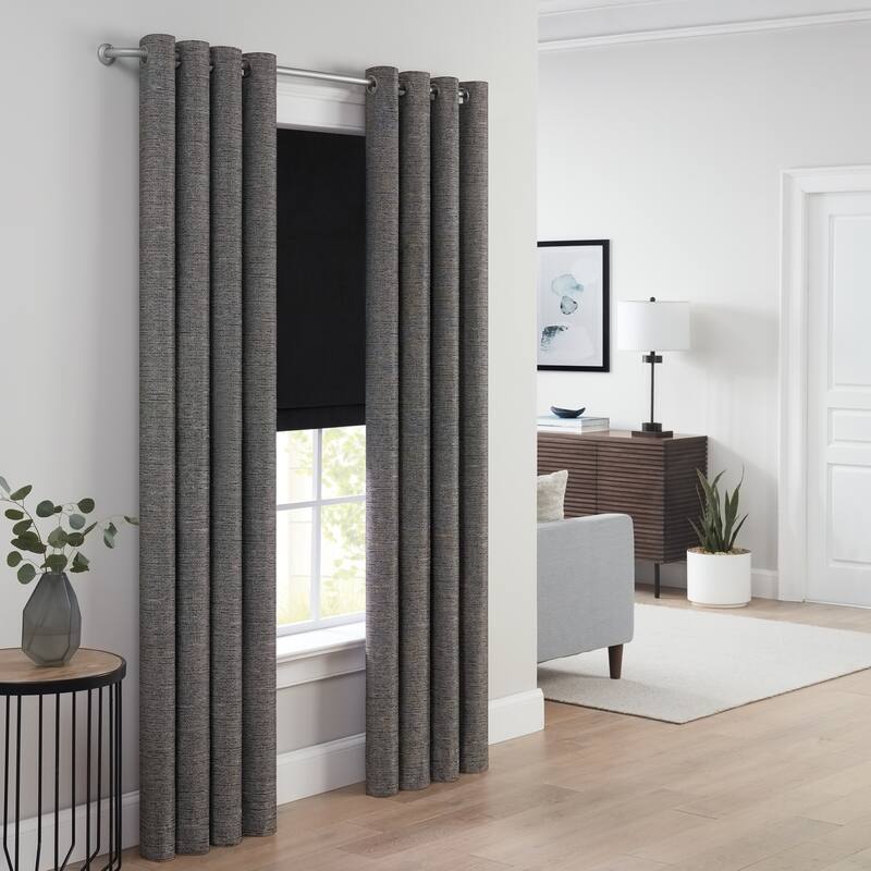 Eclipse Barnes 1" Blackout Wrap Curtain Rod