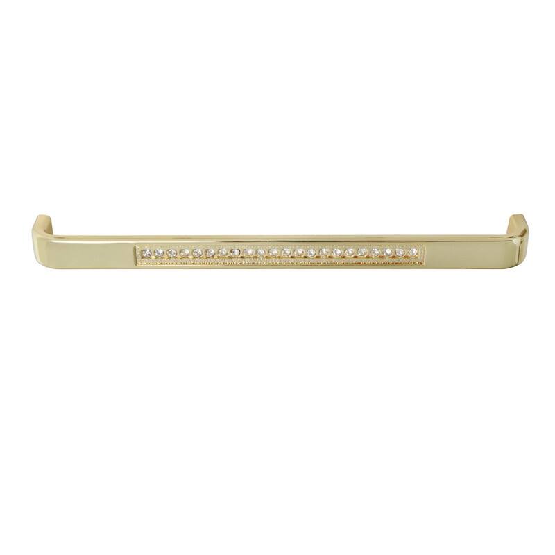 Utopia Alley Gleam Pull Handle - Decorative Cabinet Gold Drop Pull Handles, 7.5" Center to Center