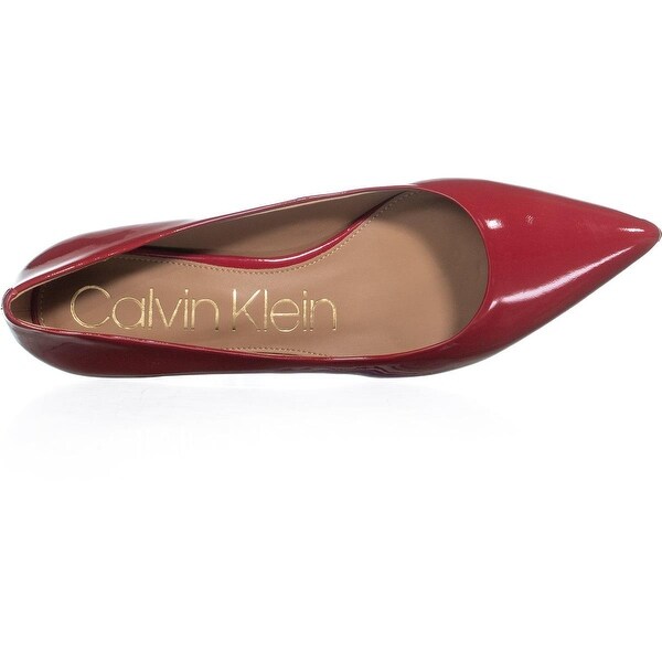 calvin klein red pumps