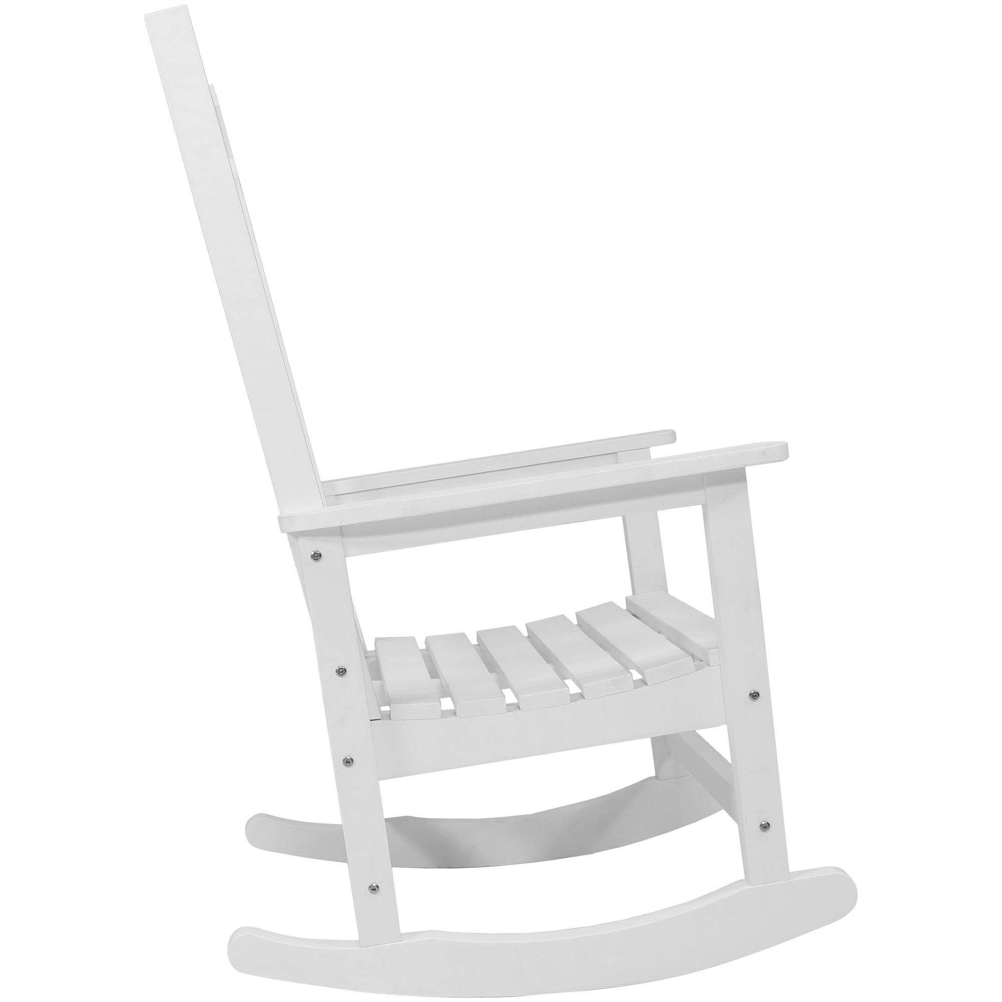 Shop Sunnydaze All Weather Rocking Chair With Faux Wood Design Multiple Colors Overstock 22966931