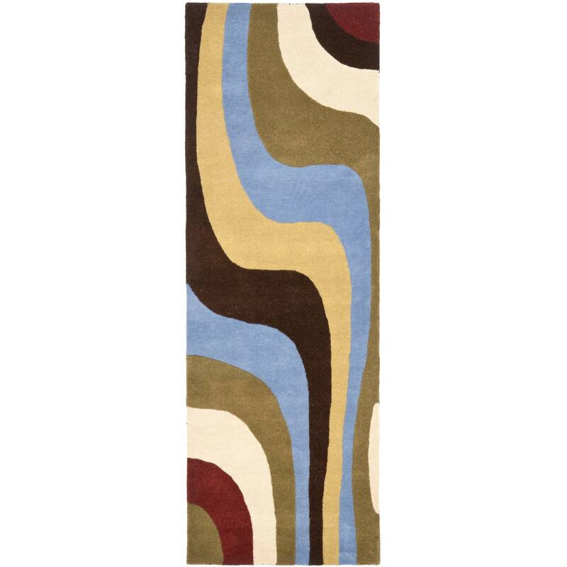 SAFAVIEH Handmade Rodeo Drive Ryleigh Mid-Century Modern Abstract Wool