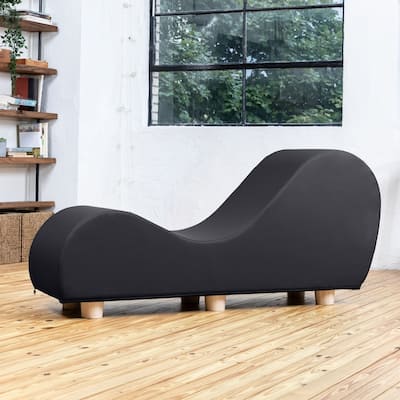 Avana Yoga Chaise Lounge w/ Maple Wood Feet