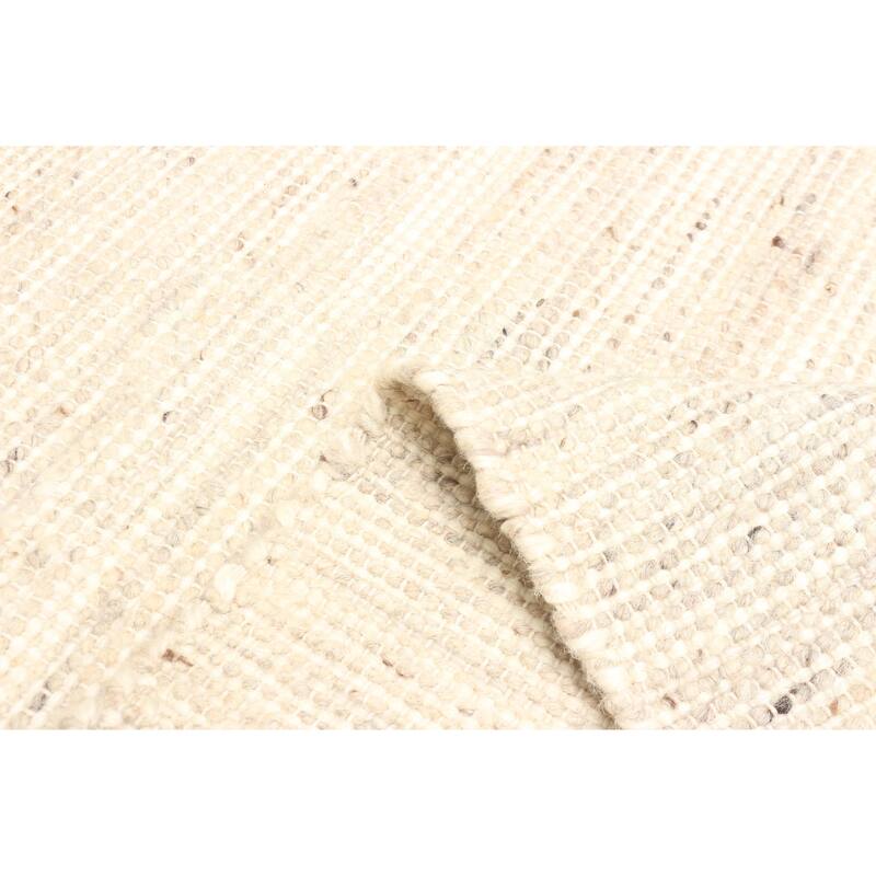 ECARPETGALLERY Braid weave Sienna Tan Wool Rug - 5'0 x 8'1