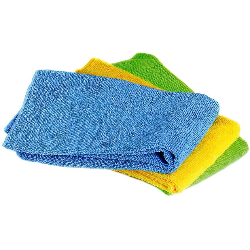 Norpro 3pc Washable Reusable Microfiber No Scratch Cleaning Cloths Towel Set - Multi