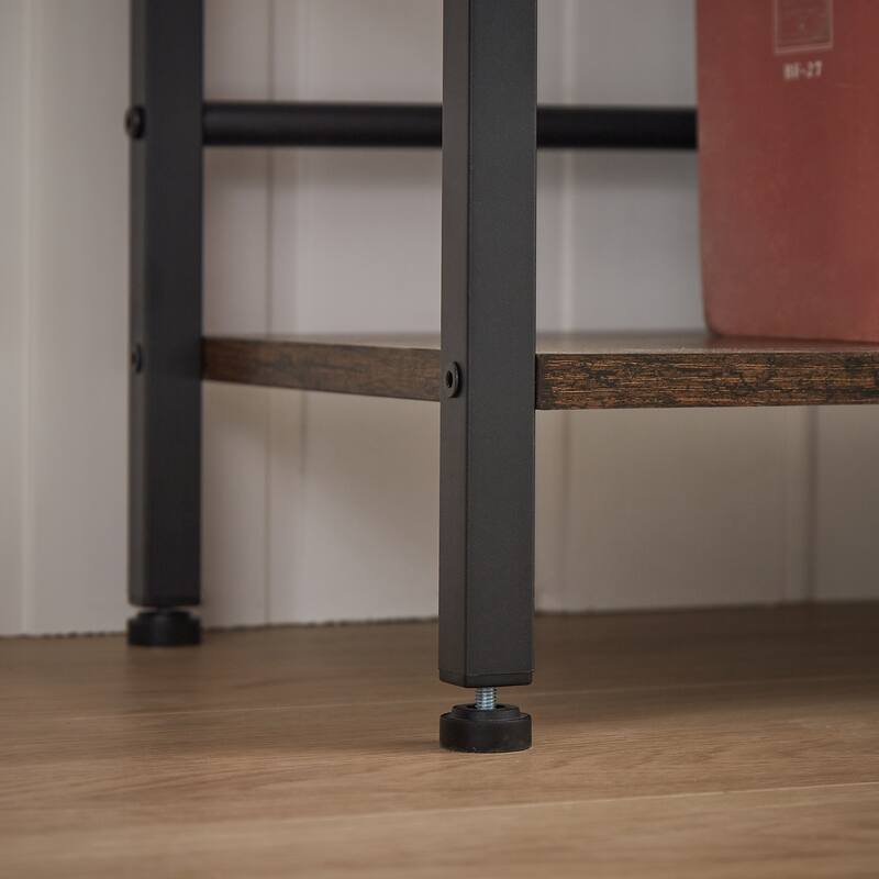 Bookshelf 5 Tier Etagere Bookcase, 70''H Tall Large Standing Bookcase
