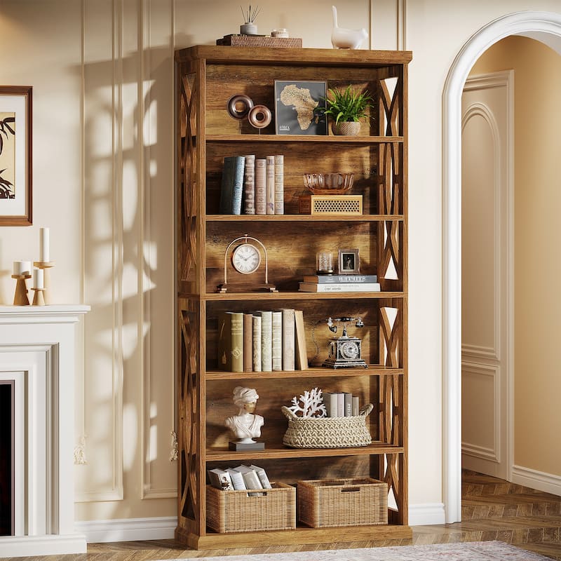 71 Inches Tall Freestanding Bookshelf Bookcase for Home Office