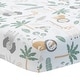 preview thumbnail 1 of 3, Lambs & Ivy Jungle Friends 100% Cotton Safari Animals Baby Fitted Crib Sheet