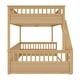 preview thumbnail 26 of 25, Full XL over Queen Bunk Bed with Ladder and Guardrails, Solid Pine Wood Frame