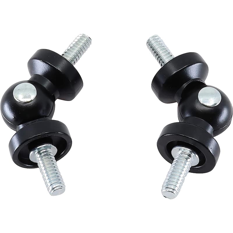 MERIVILLE Hinged Elbow Connector - Designed for Bay Window Curtain Rods or Corner Drapery Rods up to 1-inch Diameter - Black - For 5/8" rod
