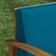 preview thumbnail 26 of 86, Christopher Knight Home - Outdoor Patio Conversation Set, Acacia Wood Frame, Cushions & Slatted Coffee Table