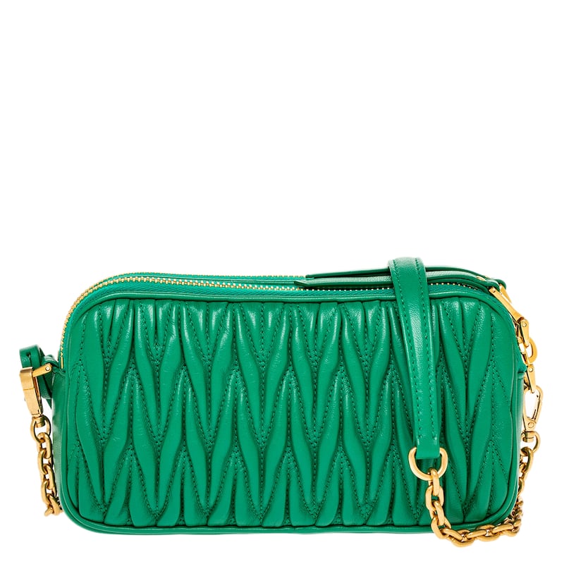 Miu Miu Matelasse Leather Mini Bag
