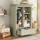 preview thumbnail 16 of 35, Open Children's Wardrobe with a Hanging Rod and Open Shelves, One Large Drawer, Low Design Close to the Ground for Easy Access