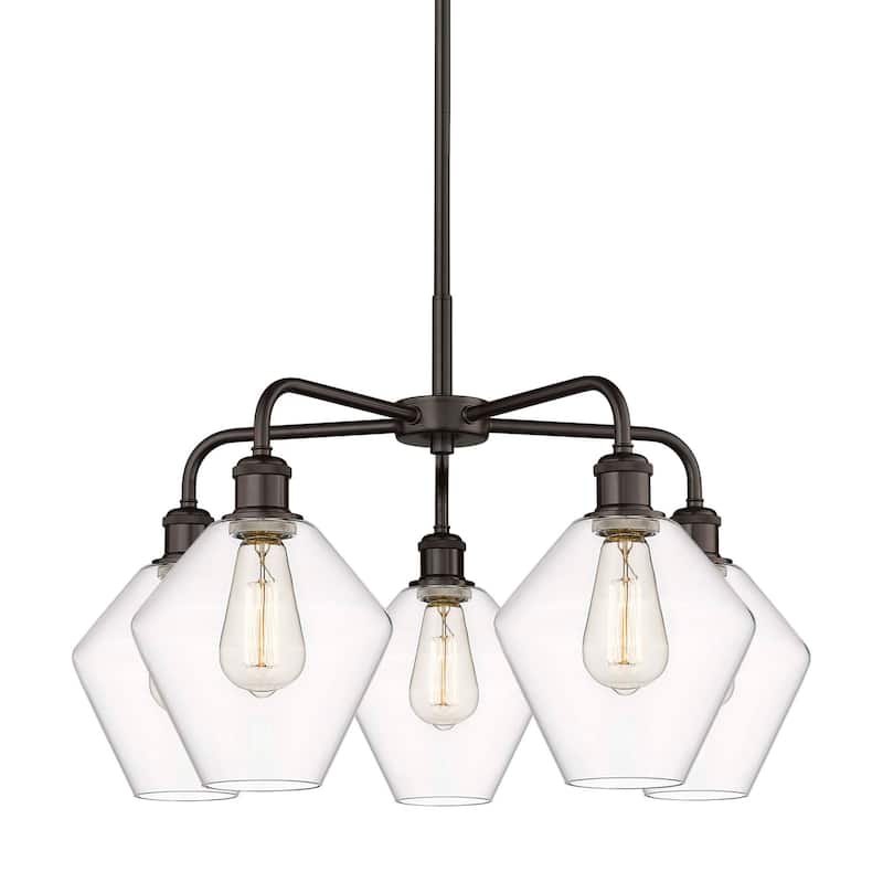 Innovations Lighting 516-5CR-17-26 Cindyrella Chandelier Cindyrella 5 - Oil Rubbed Bronze / Clear
