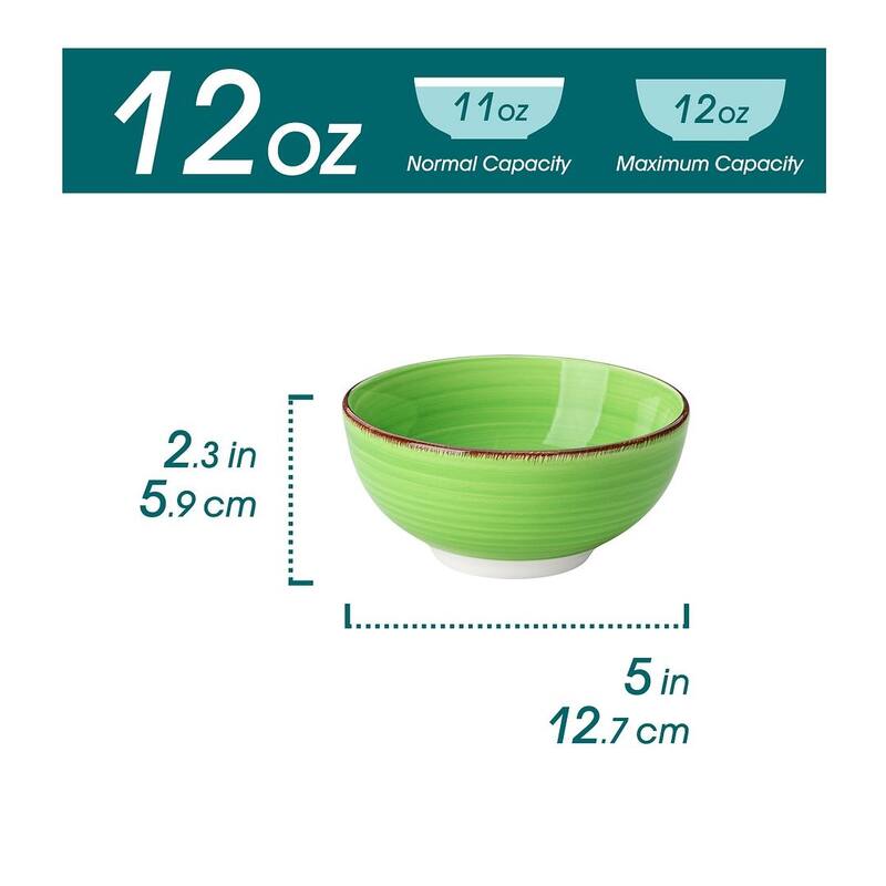 vancasso Bonita Sturdy Stoneware 6-Piece Bowls Set