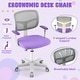 preview thumbnail 19 of 34, Gymax Kids Desk Chair Adjustable Height Children Study Chair w/Auto