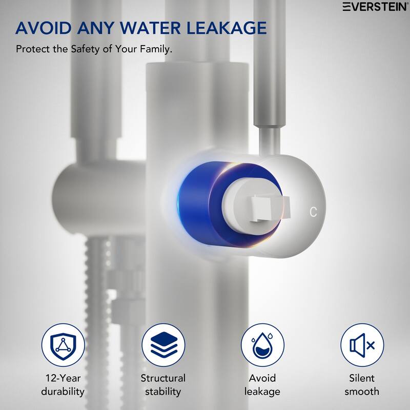 Freestanding Tub Faucet with Hand Shower,Modern Floor-Mount Bathtub Faucet