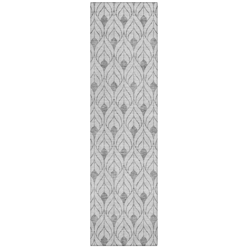 Machine Washable Indoor/ Outdoor Chantille Contempoary Geo Rug