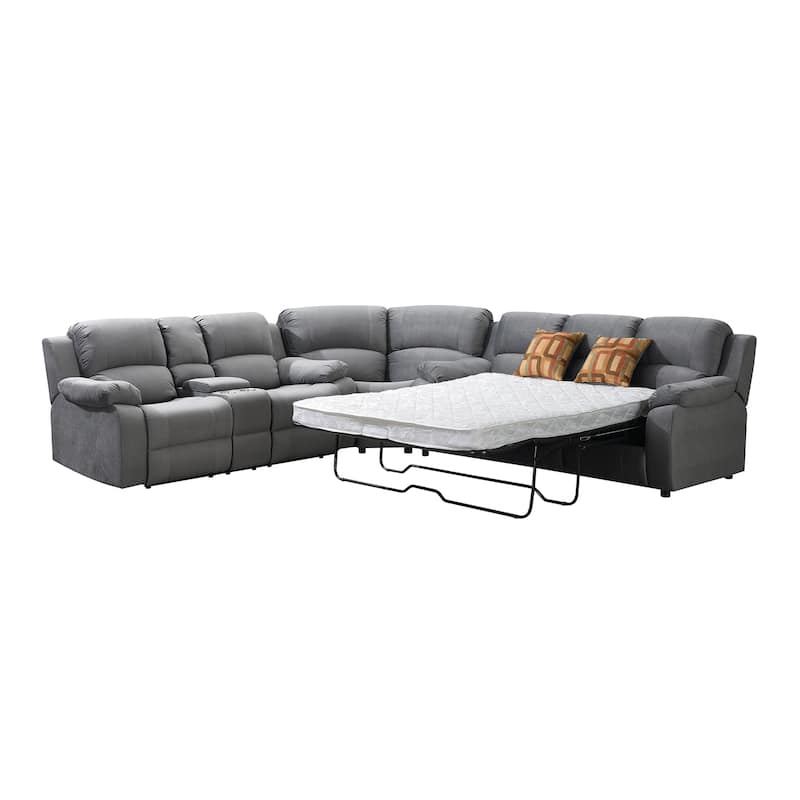Tracey Transitional Upholstered Sleeper Sectional Sofa