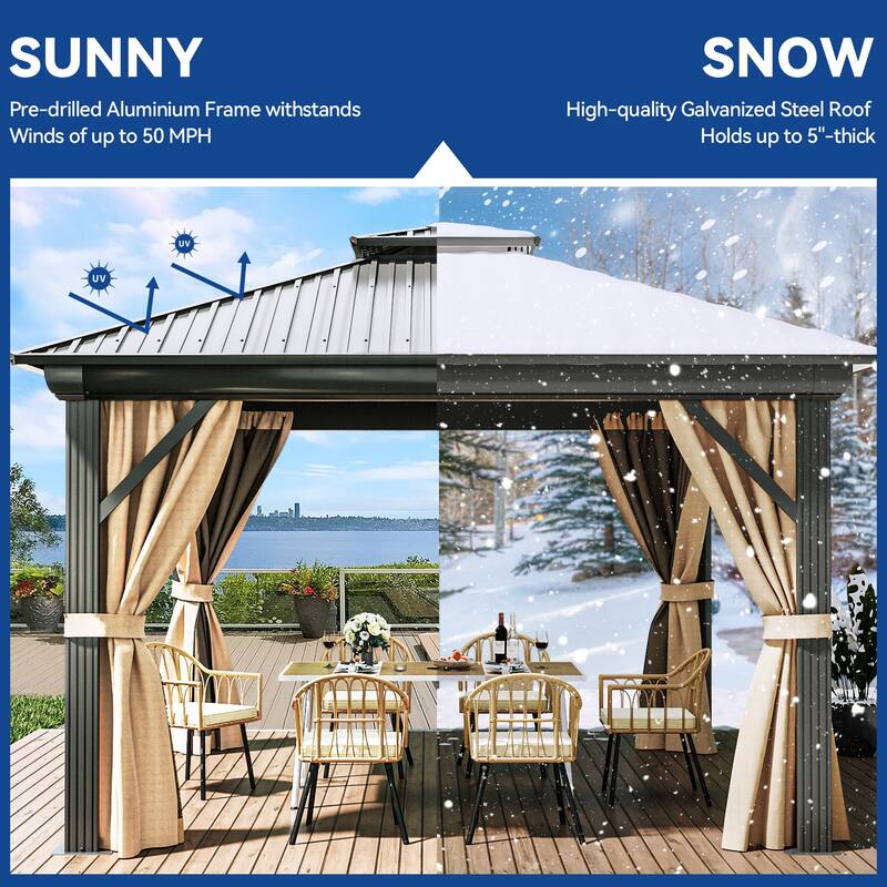 Outdoor Aluminum Canopy Gazebo