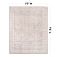 preview thumbnail 32 of 76, Vintage Washable Rug – Low Pile with Subtle Pattern, Perfect for Neutral Spaces in Living Room, Entryway, or Bedroom