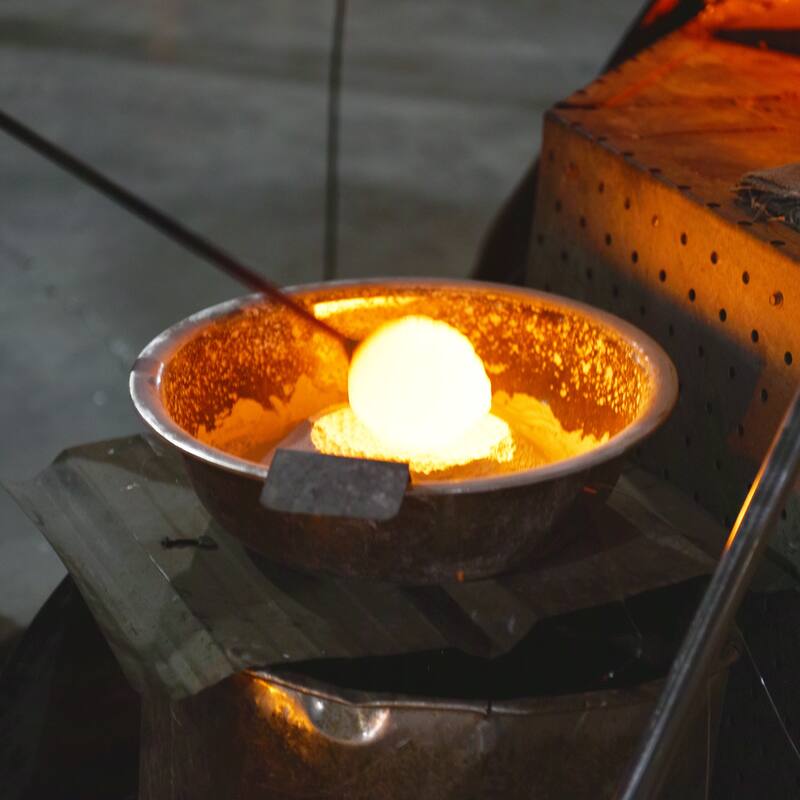 Moon Integrated LED 8in Black Wall Light with Handcrafted Glass