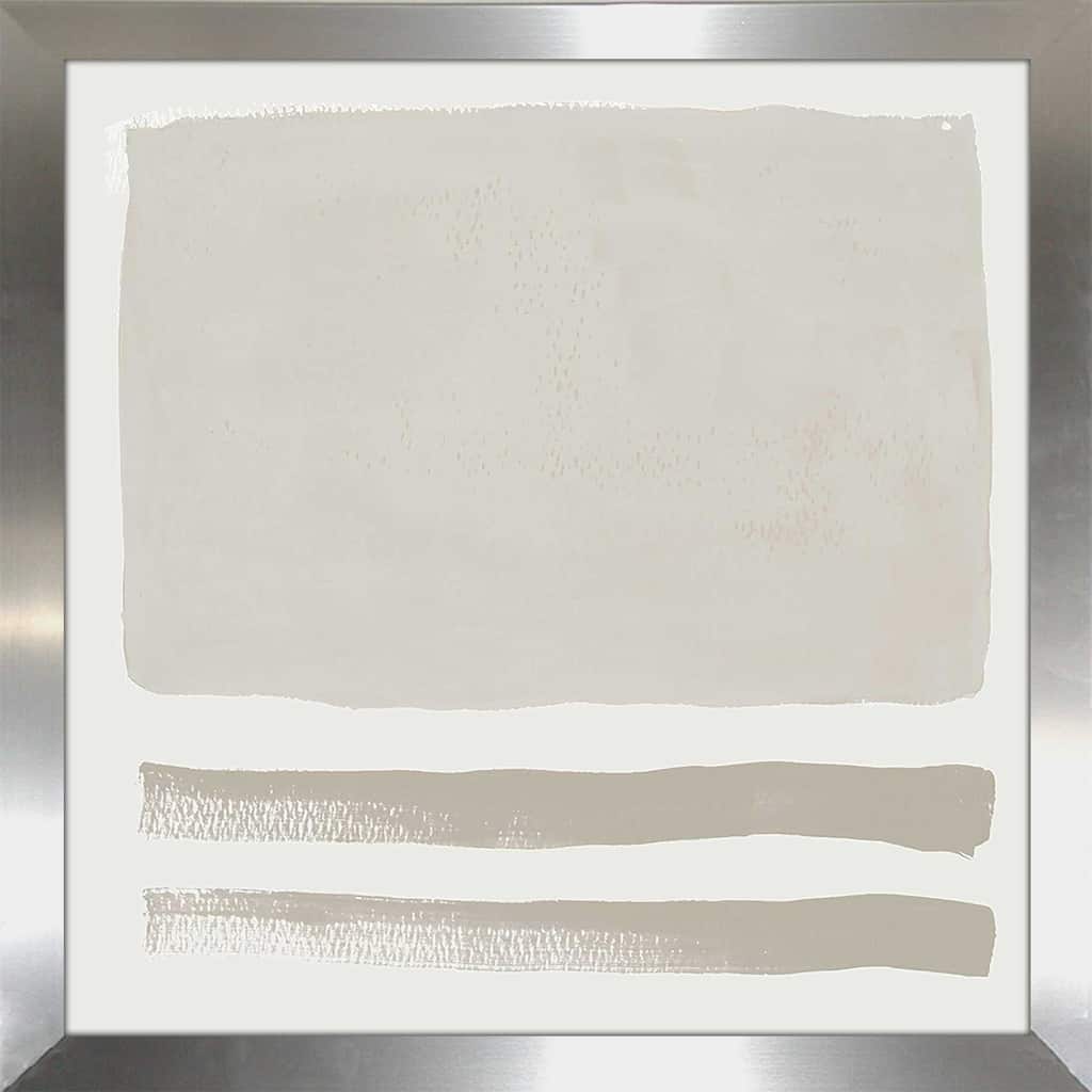 "Gray Horizontal Space Abstract" Print on Acrylic.