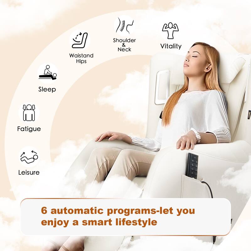 Advanced Zero Gravity Massage Chair Dual Heat Bluetooth Speaker System