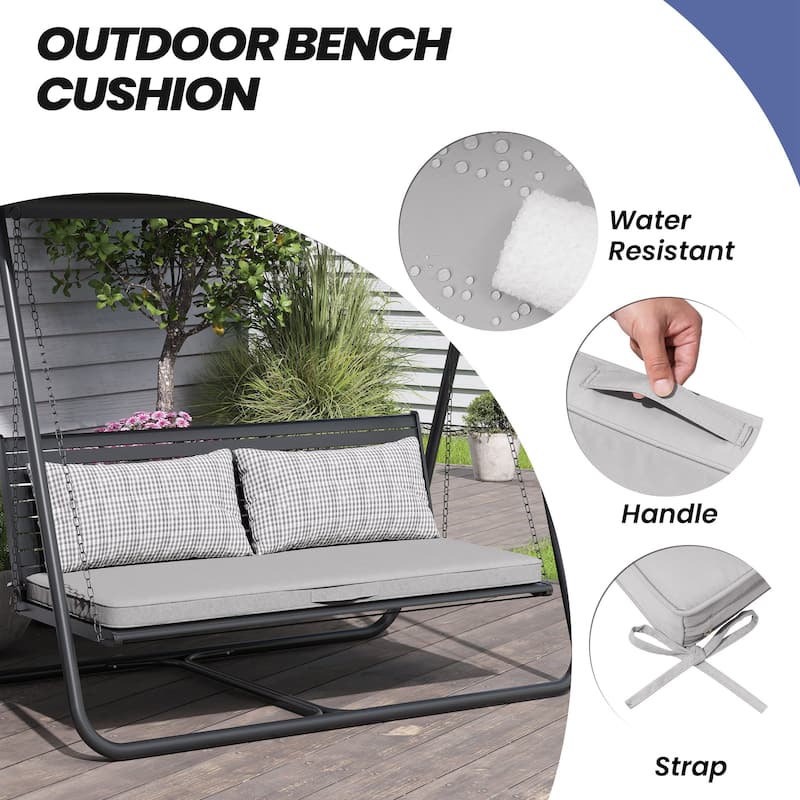 Outdoor Settee Bench Seat Cushion Patio Swing Cushion Loveseat Cushion