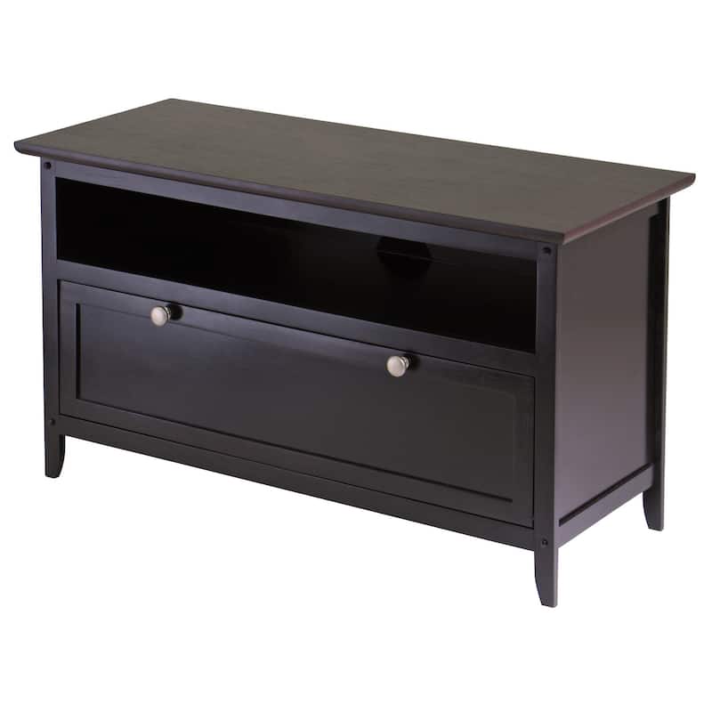 Zuri TV & Media Stand, Espresso - 35.98 x 14.96 x 18.9 inches - 35.98 x 14.96 x 18.9 inches