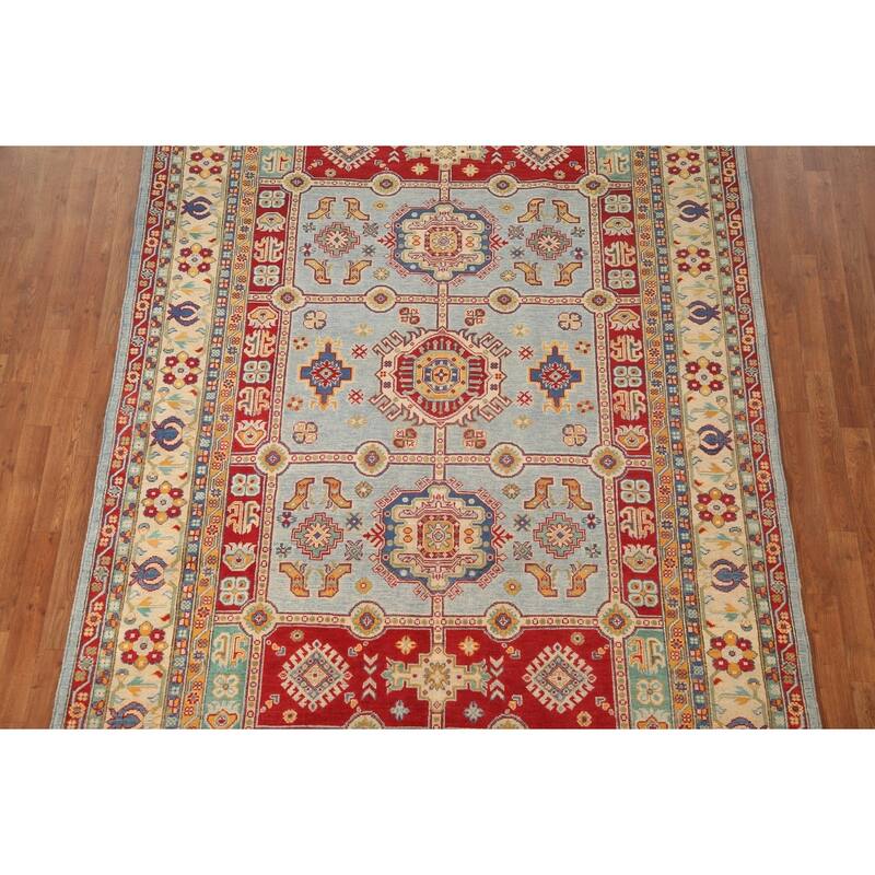 Kazak Oriental Area Rug Handmade Bedroom Wool Carpet - 6'9" x 9'9"