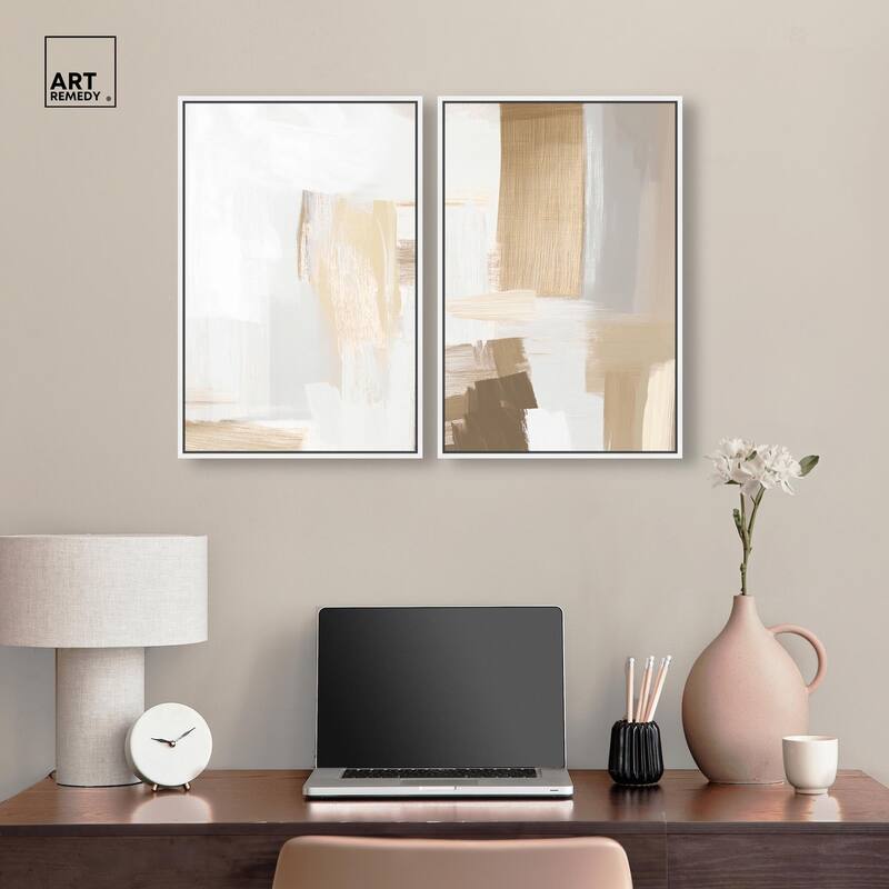 Tactile Textures I Canvas Set of 2 by Art Remedy