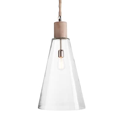 Anselm Pendant Whitewash Finish - 14.5"x14.5"x27"