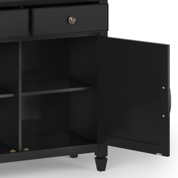 WYNDENHALL Hampshire Solid Wood Traditional Entryway Storage Cabinet 40 w x 15 d x 36 h On Sale Bed Bath Beyond 10467050