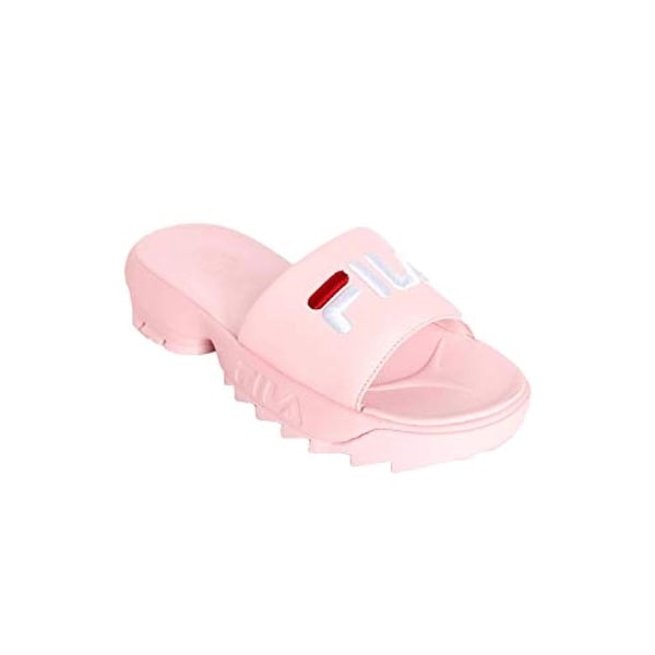 pink fila slides