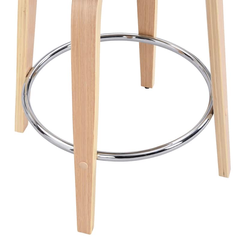 26 Inch Bentwood Bar Stools Swivel Counter Height Bar Stools