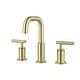 preview thumbnail 1 of 9, Elegant Lighting FAV-1010 Tobias 1.5 GPM Widespread Bathroom Faucet Brushed Gold