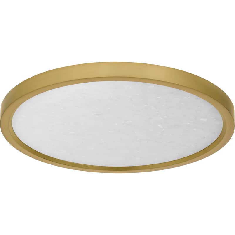 Outskirts Integrated LED Brushed Gold Flush Mount with CCT Switch
