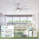 preview thumbnail 5 of 128, Sofucor 52/66/72/76/84Inch Large Ceiling Fan with Dimmable LED Light ,Remote&APP Control,8 Blades for Large Living Room,Porch