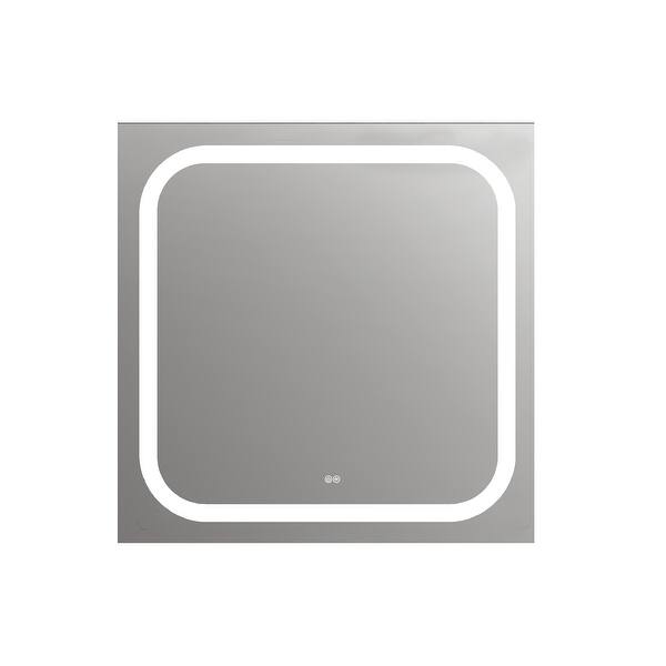 slide 2 of 4, Frameless Wall Mounted LED Bathroom Mirror - Colorless