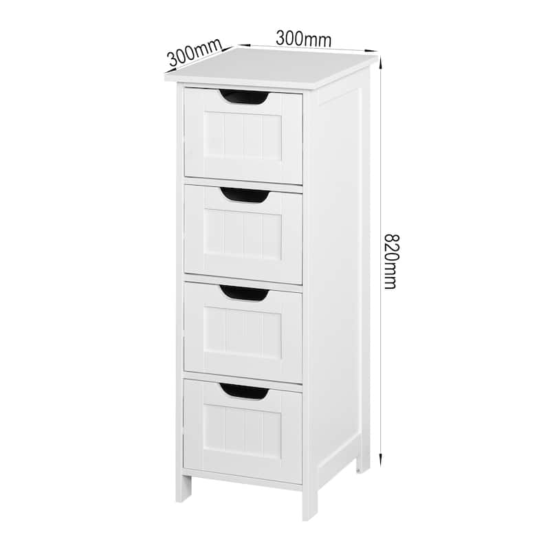 White Bathroom Storage Cabinet And Freestanding Cabinet