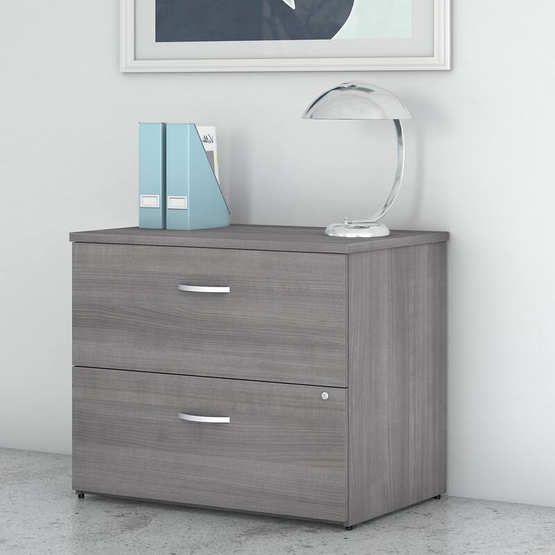 Studio C 2-drawer Lateral File Cabinet by Bush Business Furniture - Platinum Gray